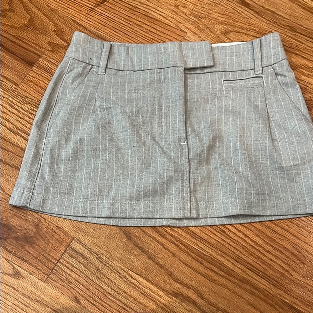 American Eagle Outfitters Gray Mini Skirt Casual